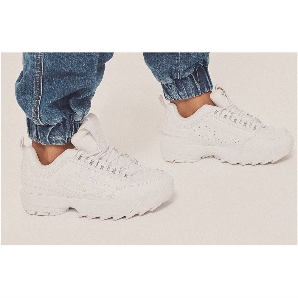 FILA Disruptor II Premium (White/White)